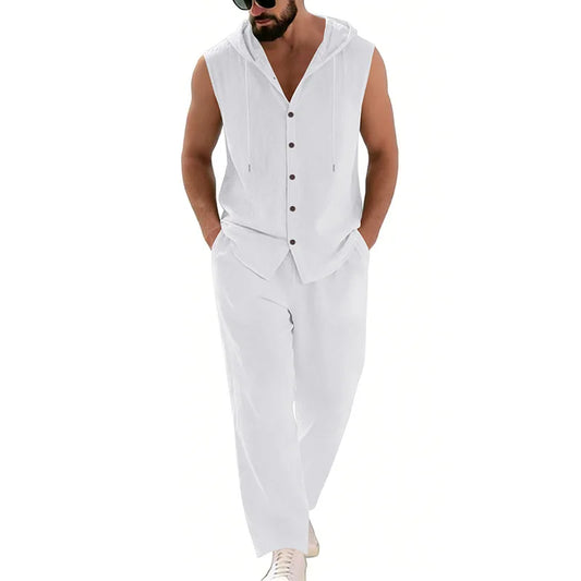 Men's Casual Linen Suit
