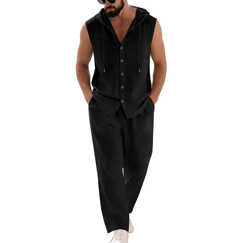 Men's Casual Linen Suit