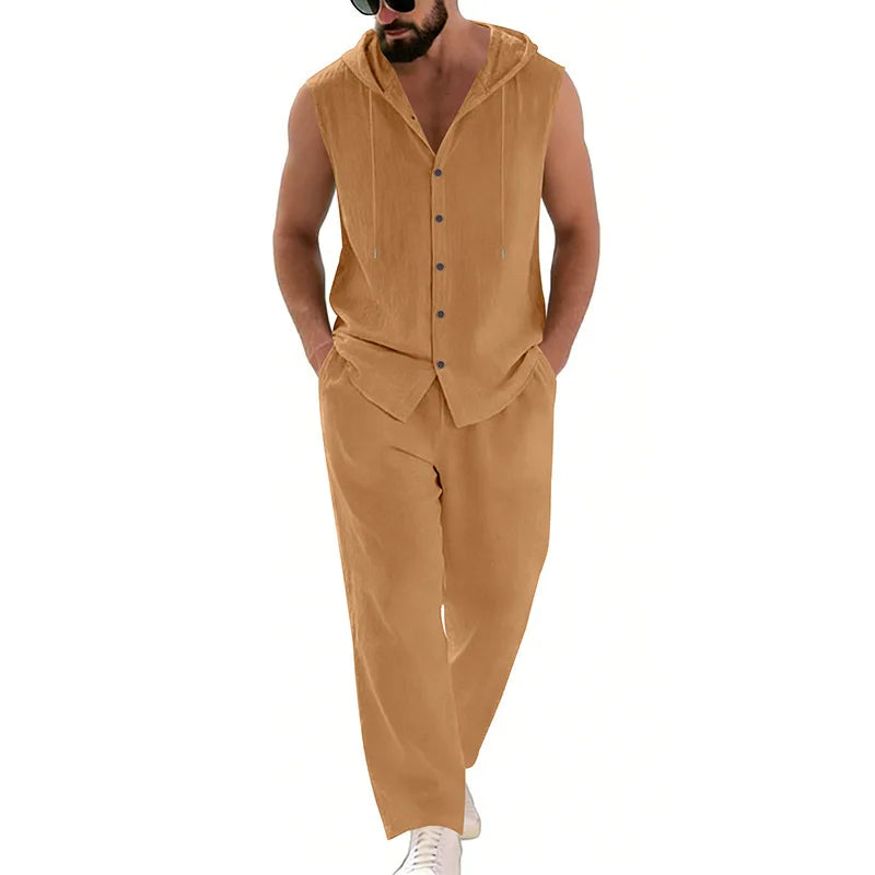 Men's Casual Linen Suit